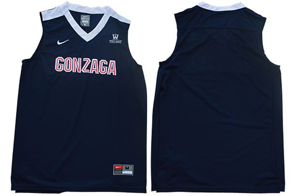 Men Gonzaga Bulldogs Blank Blue Nike NCAA Jerseys
